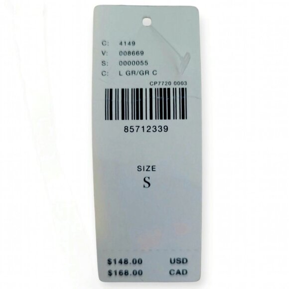 Anthropologie Daily Practice Ribbed Cozy Warm Grey Stripe Sweaterdress S NWT - Picture 8 of 16